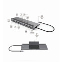 PremiumCord USB-C Full Size MST Dock Station with Noteebook Stand