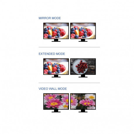 PremiumCord  MST adapter DisplayPort 1.4 to  3x DisplayPort 8K@60Hz, extended + mirror + duplicate f