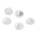 goobay Cable guide for the deskfor clean storage; 5pcs per Set (white)