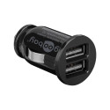 goobay Dual Car Power adapter 12/24V to 2x USB 3,1A black