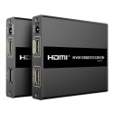 PremiumCord HDMI extender + USB, 60m, over LAN, uncompressed and zero latency