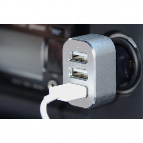 ednet USB Car Charger, 3 Port, 12-18V, 5.1A