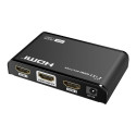 PremiumCord HDMI 2.0 splitter 1-2 ports, 4K/60Hz, FULL HD, 3D, HDR, EDID management