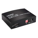 PremiumCord HDMI2.0 Repeater+Audio extractor, support 4Kx2K@60Hz, stereo jack, Toslink, RCA