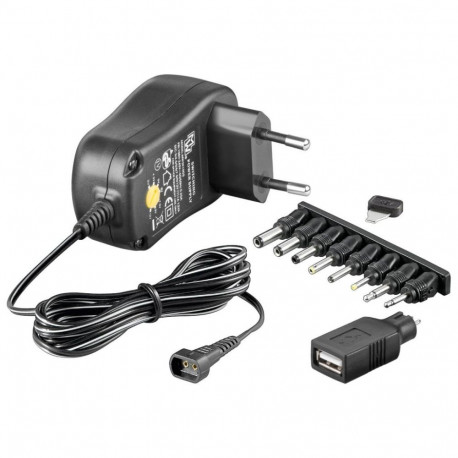 goobay Univerzal power adaptér 230V/3-12V DC, max.power 3,6W 300mA