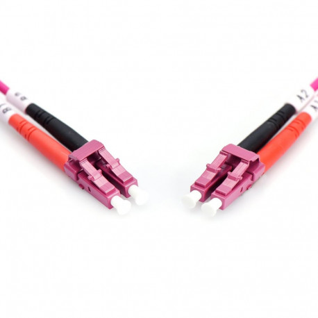 DIGITUS Fiber Optic Patch Cord, LC/LC Multimode 50/125 µ, OM4, Duplex, 10m