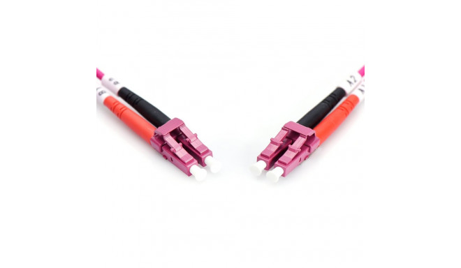 DIGITUS Fiber Optic Patch Cord, LC/LC Multimode 50/125 µ, OM4, Duplex, 7m