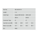 DIGITUS Fiber Optic Patch Cord, LC/LC Multimode 50/125 µ, OM4, Duplex, 5m