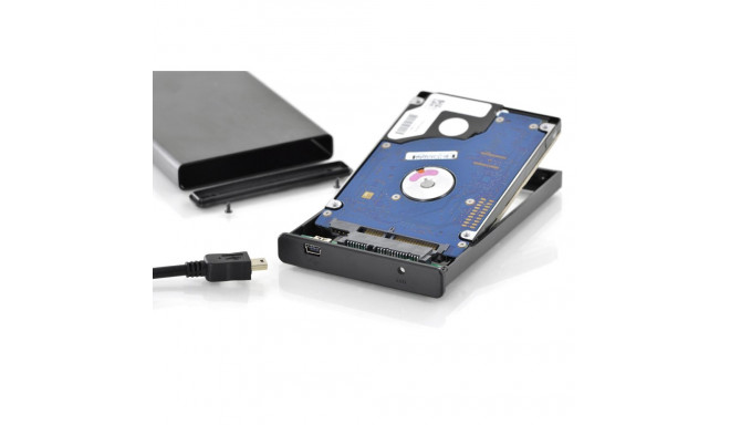 DIGITUS External enclosure 2,5" SATA I/II - USB 2.0, premium aluminum housing