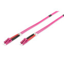 DIGITUS Fiber Optic Patch Cord, LC/LC Multimode 50/125 µ, OM4, Duplex, 2m