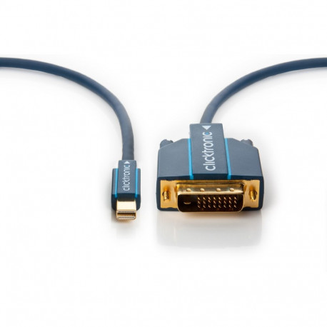 ClickTronic HQ OFC cable Mini DisplayPort - DVI, gold plated, M/M, 5m