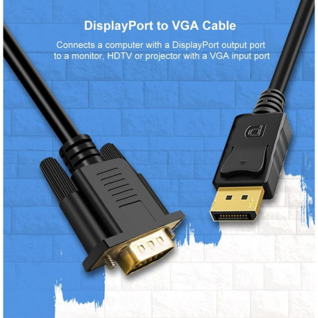 PremiumCord Adapter DisplayPort to VGA 1m cable  M/M