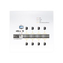 Aten KVM switch 8-port KVM USB DVI OSD Single Rail rack 17.3" FHD LCD 