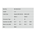 DIGITUS Fiber Optic Patch Cord, LC/SC Multimode 50/125 µ, OM3, Duplex, 2m