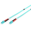 DIGITUS Fiber Optic Patch Cord, LC/LC Multimode 50/125 µ, OM3, Duplex, 2m