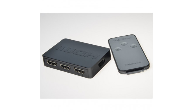 PremiumCord HDMI switch 3:1 plastic with remote control