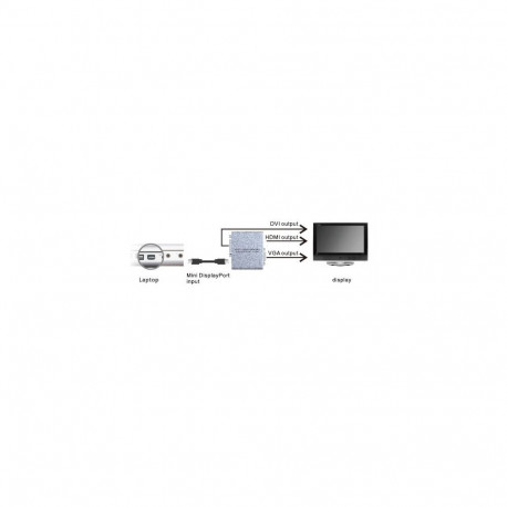 PremiumCord  adapter Mini DisplayPort to HDMI + DVI + VGA