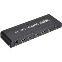 PremiumCord HDMI switch 5:1 metal with remote control and power adapter
