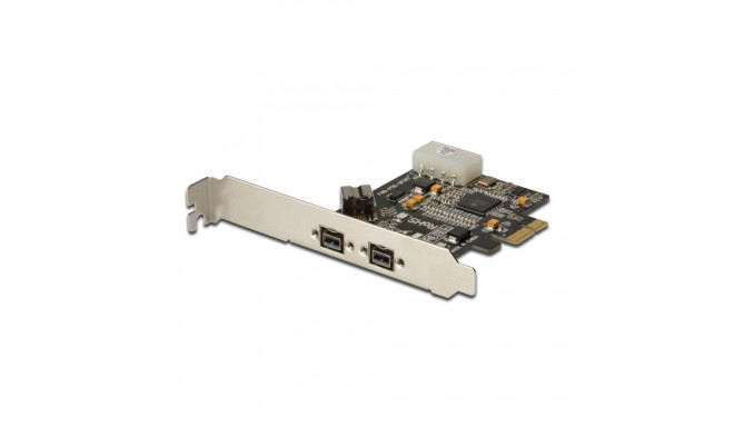 DIGITUS PCI Express Card, Firewire 800 1394b (2+1 ports 9pin)