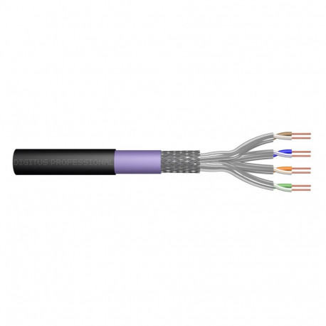 DIGITUS Professional CAT 7 S-FTP black twisted pair buried cable 100m
