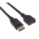 PremiumCord DisplayPort extension cable M/F 3m