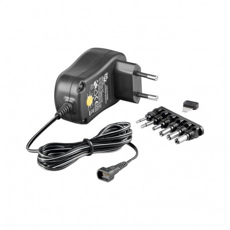 goobay Universal power adapter 230V/3-12V DC 1A, including 11 adapters