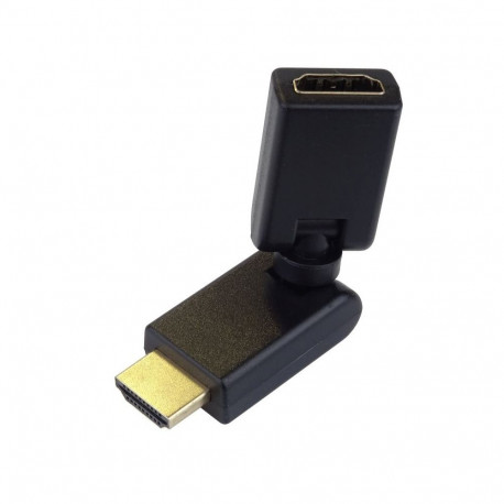 PremiumCord HDMI adapter HDMI 19pin F/HDMI 19pin M slewable, 360° rotation