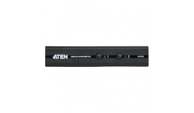 ATEN 2-port DVI KVM USB audio 2.1, cables