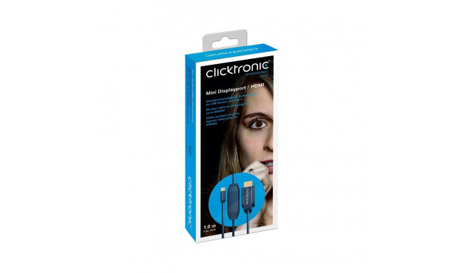 ClickTronic HQ OFC cable mini DisplayPort - HDMI type A, gold plated, 3D, M/M, 3m
