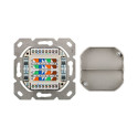 CAT 6a Class EA network outlet, shielded, flush/surface mount