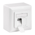 CAT 6a Class EA network outlet, shielded, flush/surface mount