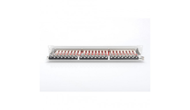 DIGITUS Patch panel, Cat6A 19" 24xSTP RJ45, 1U