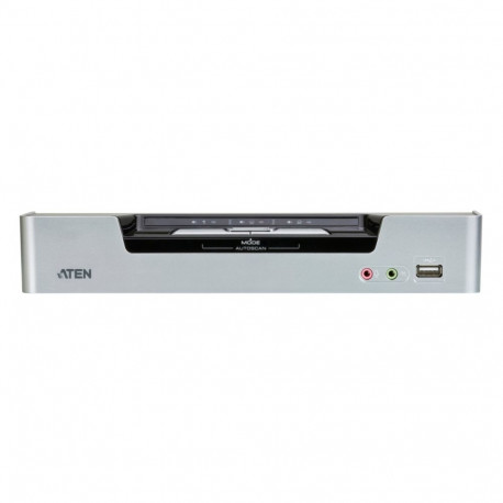 ATEN 2-port DVI KVMP Dual View USB, 2port USB HUB, audio, 1.2m kabely