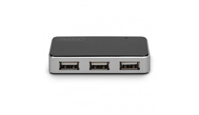 DIGITUS USB 2.0 4-Port Hub with power 5V/2A black