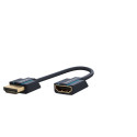 ClickTronic HQ OFC extension HDMI male  HDMI female, gold plated, HDMI High Speed with Ethernet, 3