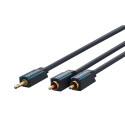 ClickTronic HQ OFC cable Jack 3,5mm - 2x CINCH RCA, M/M, 10m