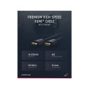 ClickTronic HQ OFC cable HDMI male  HDMI male, gold plated, HDMI High Speed with Ethernet, 3D, 12.