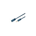 ClickTronic HQ OFC cable Jack 3,5mm - Jack 3,5mm stereo, M/F, 1,5m