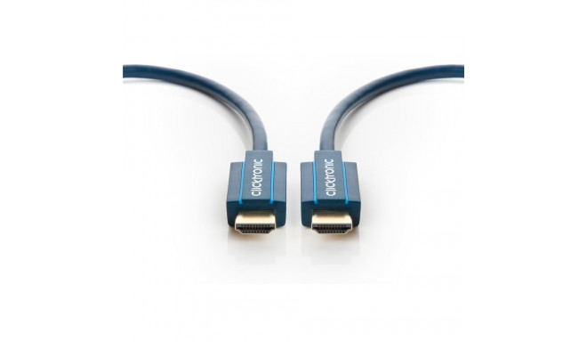 ClickTronic HQ OFC cable HDMI male  HDMI male, gold plated, HDMI High Speed with Ethernet, 3D, 1m