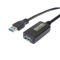 PremiumCord USB 3.0 repeater, extension cable A/M-A/F  5m