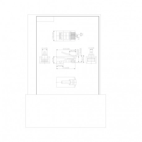 PremiumCord Connector RJ50, 10p10c, stranded