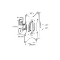 goobay LCD wall bracket  17-42 inch (43 - 107 cm) black color