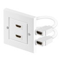 PremiumCord HDMI wall socket 2 x HDMI-jackshielded