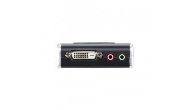 ATEN 2-port DVI KVMP USB2.0, mini, audio, 1.2m cables