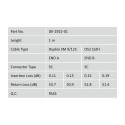 DIGITUS Fiber Optic Patch Cord, SC to SC Singlemode 09/125 µ, Duplex Length 3m