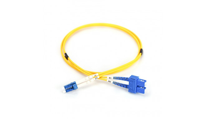 DIGITUS Fiber Optic Patch Cord, LC to SC Singlemode 09/125 µ, Duplex Length 3m