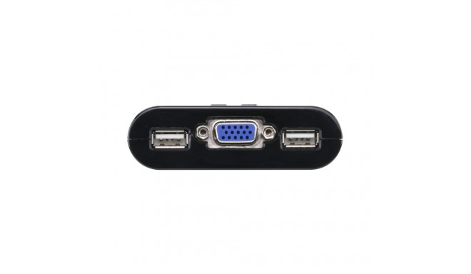 ATEN 2-port KVM USB mini, 1m cables, DO