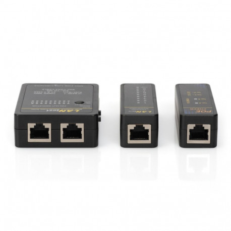 DIGITUS Cable Tester RJ45, Token Ring, RJ11, BNC