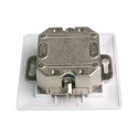 Outlet 2xRJ45 flush, STP Cat5e Shielded