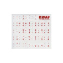 PremiumCord Czech keyboard labels - red